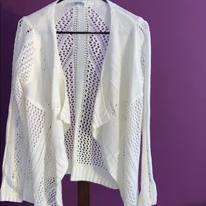 Open stitched cardigan